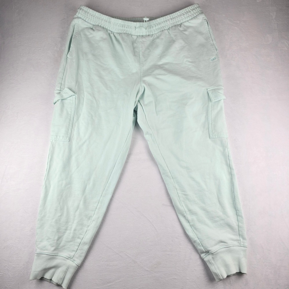 DSG Twitch and Allison Women's Aqua Blue Cargo Joggers Size 2XL Cotton